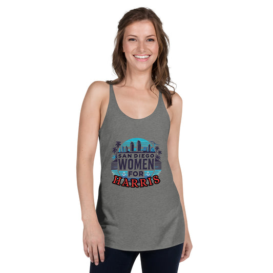 Camiseta sin mangas con espalda cruzada SD Women for Harris